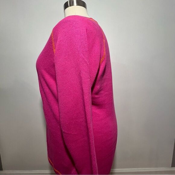 Vintage Quacker Factory Hot Pink Penguin Sweater‎ -- 1X - Picture 8 of 10